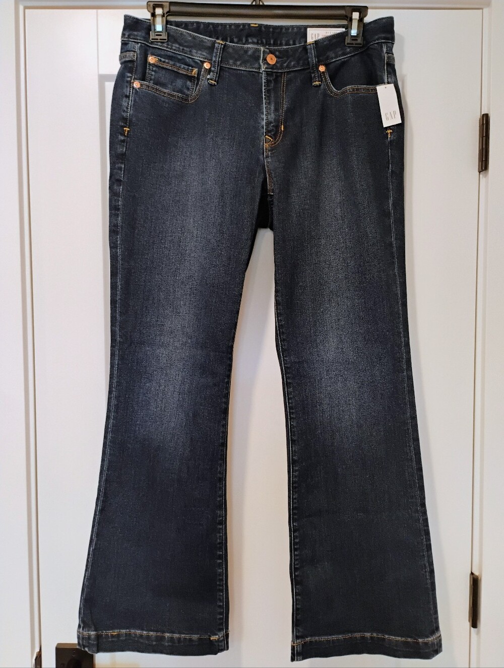 NWT 31 12 GAP Curvy Long And Lean Low Rise Medium Wash Boot Cut Denim Jeans NEW